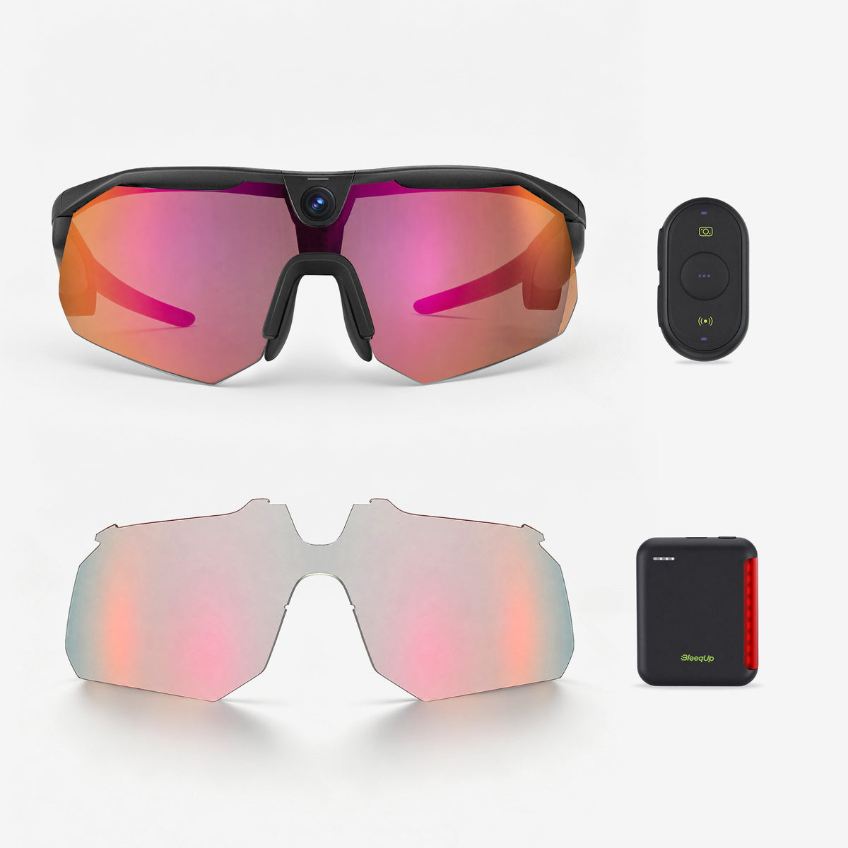 BleeqUp Ranger Lunettes de Sport IA – Pack Ultime