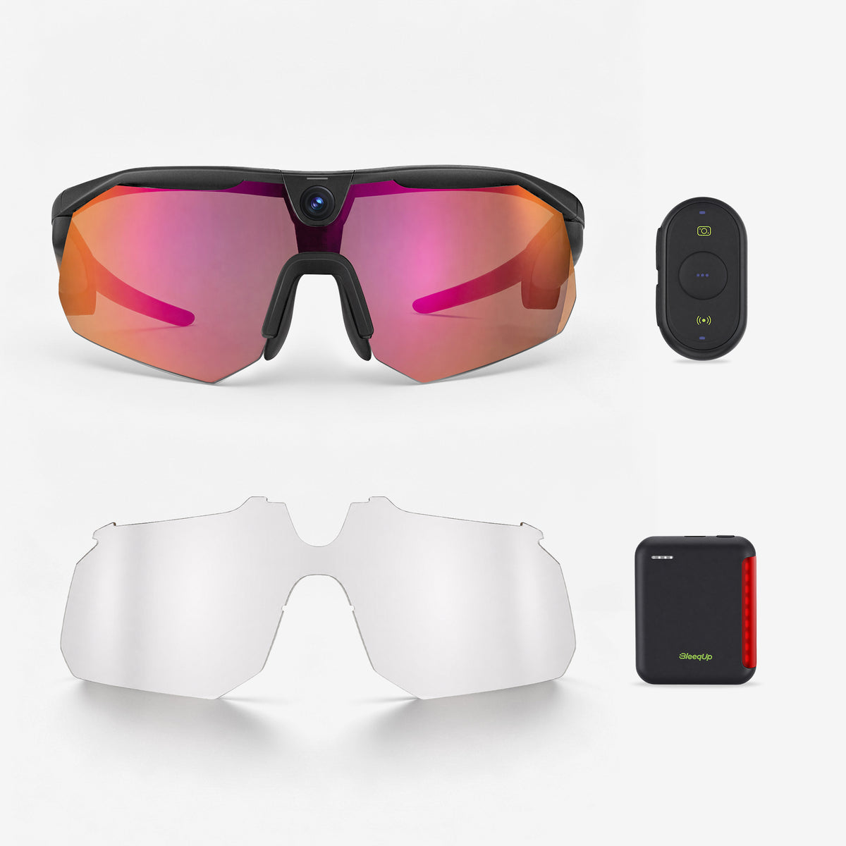 BleeqUp Ranger Lunettes de Sport IA – Pack Ultime