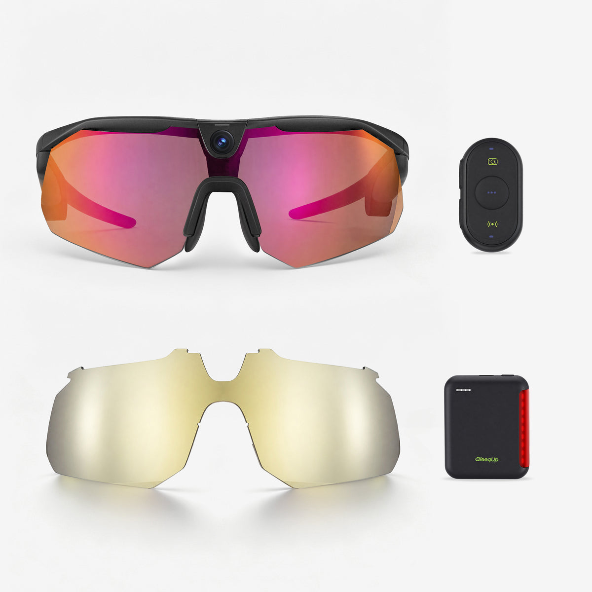 BleeqUp Ranger Lunettes de Sport IA – Pack Ultime