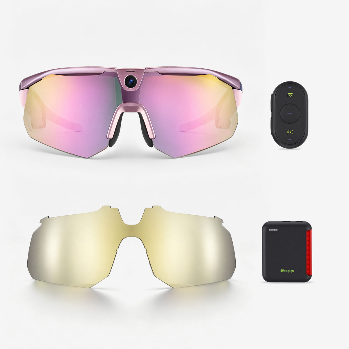 BleeqUp Ranger Lunettes de Sport IA – Pack Ultime