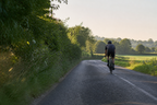 Group of cyclists riding together with camera glasses and intercom audio