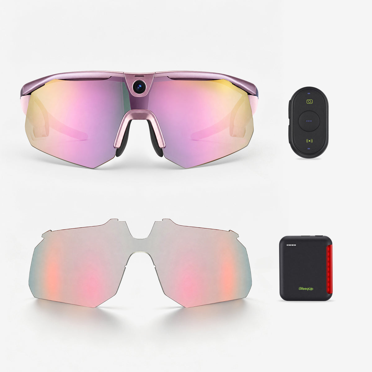 BleeqUp Ranger Lunettes de Sport IA – Pack Ultime